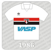 Camisa São Paulo FC 1986 - Adidas - VASP
