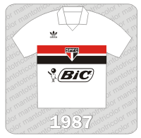 Camisa São Paulo FC 1987 - Adidas - Bic