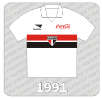 Camisa São Paulo FC 1991 - Penalty - Coca-Cola
