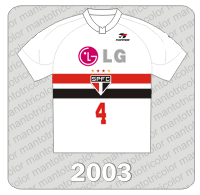Camisa São Paulo FC 2003 - Topper - LG - Campeonato Paulista