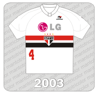 Camisa São Paulo FC 2003 - Topper - LG - Campeonato Paulista