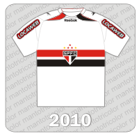 Camisa São Paulo FC 2010 - Reebok - Locaweb