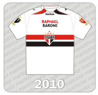 Camisa São Paulo FC 2010 - Reebok - Sócio Torcedor