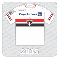 Camisa São Paulo FC 2015 - Copa Airlines - Patch Libertadores - Penalty