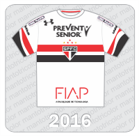 Camisa São Paulo FC 2016 - Under Armour - Prevent Senior - FIAP - Corr Plastik
