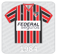 Camisa São Paulo FC 1984 - Le Coq Sportif - Federal Seguros