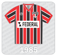 Camisa São Paulo FC 1985 - Adidas - Federal Camisa São Paulo FC 1985 - Adidas - Federal
