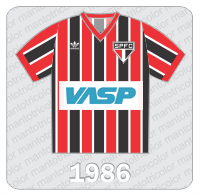 Camisa São Paulo FC 1986 - Adidas - VASP Camisa São Paulo FC 1986 - Adidas - VASP