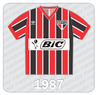 Camisa São Paulo FC 1987 - Adidas - BIC Camisa São Paulo FC 1987 - Adidas - BIC