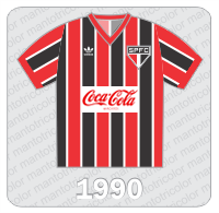 Camisa São Paulo FC 1990 - Adidas - Coca-Cola Camisa São Paulo FC 1990 - Adidas - Coca-Cola