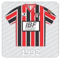 Camisa São Paulo FC 1992 - Penalty - IBF - FPF Camisa São Paulo FC 1992 - Penalty - IBF - FPF