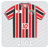 Camisa São Paulo FC 2001 - Penalty - Campeonato Paulista Camisa São Paulo FC 2001 - Penalty - Campeonato Paulista