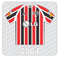 Camisa São Paulo FC 2004 - Topper - LG - Habib´s Camisa São Paulo FC 2004 - Topper - LG - Habib´s