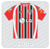 Camisa São Paulo FC 2005 - Topper - LG - Selo Topper 30 Anos