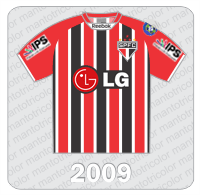 Camisa São Paulo FC 2009 - Reebok - LG - IPS Camisa São Paulo FC 2009 - Reebok - LG - IPS