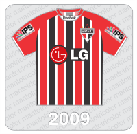 Camisa São Paulo FC 2009 - Reebok - LG - IPS Camisa São Paulo FC 2009 - Reebok - LG - IPS