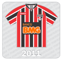 Camisa São Paulo FC 2011 - Reebok - BMG Camisa São Paulo FC 2011 - Reebok - BMG