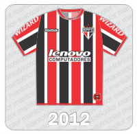 Camisa São Paulo FC 2012 - Reebok - Lenovo - Wizard Camisa São Paulo FC 2012 - Reebok - Lenovo - Wizard