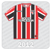 Camisa São Paulo FC 2012 - Reebok - Sócio Torcedor - Wizard Camisa São Paulo FC 2012 - Reebok - Sócio Torcedor - Wizard
