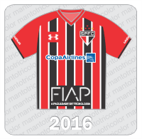 Camisa São Paulo FC 2016 - Copa Airlines - FIAP