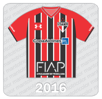 Camisa São Paulo FC 2016 - Copa Airlines - FIAP