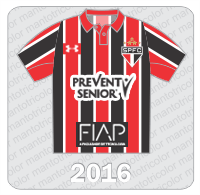 Camisa São Paulo FC 2016 - Prevent Senior - FIAP
