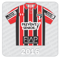 Camisa São Paulo FC 2016 - Prevent Senior - FIAP - Copa Airlines