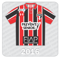 Camisa São Paulo FC 2016 - Prevent Senior - FIAP - Instituto Aquila