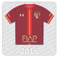 Camisa Alternativa São Paulo FC 2016 - Bordô - Under Armour - FIAP