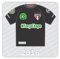 Camisa Alternativa São Paulo FC 2016 - Under Armour - Homenagem Chapecoense #ForçaChape
