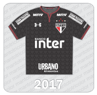 Camisa Alternativa São Paulo FC 2017 - Under Armour - Corr Plastik - MRV - Banco Inter - Urbano Alimentos