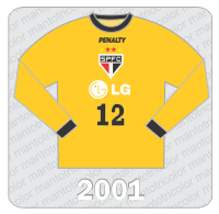 Camisa de Goleiro São Paulo FC - Penalty - LG - 2001