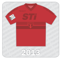 Camisa de Goleiro São Paulo FC - Penalty - Wizard - STi - 2013 - Patch Libertadores 2013