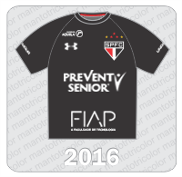 Camisa de Goleiro São Paulo FC - Under Armour - 2016 - Prevent Senior - FIAP - Institulo Aquila