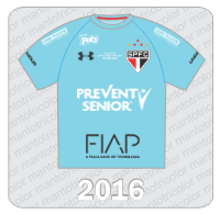Camisa de Goleiro São Paulo FC - Under Armour - 2016 - Prevent Senior - FIAP - Corr Plastik - Poty - #RecadodaArquibancada