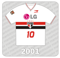 Camisa São Paulo FC 2001 - Penalty - LG - Patch FPF