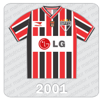 Camisa São Paulo FC 2001 - Penalty - LG - Patch FPF
