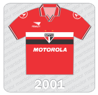 Camisa Protótipo São Paulo FC - 2001 - Penalty - Motorola