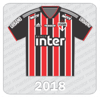 Camisa São Paulo FC 2018 - Adidas - Banco Inter - Urbano Alimentos - MRV - PES 2019