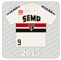 Camisa São Paulo FC 2013 - Penalty - Semp - Wizard - 100 anos Leônidas da Silva