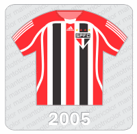Camisa Protótipo São Paulo FC - 2005 - Adidas