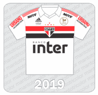 Camisa São Paulo FC 2019 -Adidas - Banco Inter - Urbano Alimentos - MRV- Florida Cup