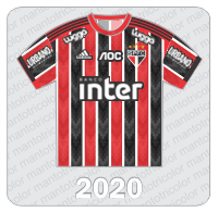 Camisa São Paulo FC 2020 - Adidas - Banco Inter - Urbano Alimentos - Luggo