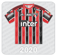 Camisa São Paulo FC 2020 - Adidas - Banco Inter - Urbano Alimentos - MRV - Patches Libertadores 2020
