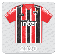 Camisa São Paulo FC 2020 - Adidas - Banco Inter - Urbano Alimentos - Cimento Cauê - MRV