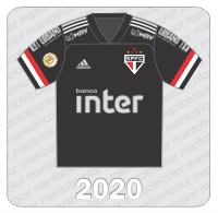 Camisa Alternativa São Paulo FC 2020 - Adidas -Banco Inter - Urbano Alimentos - Cimentos Cauê- MRV