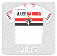 Camisa Torcedor São Paulo FC - Penalty - Ajude na Briga - Despedida Luis Fabiano - Patch Master Series