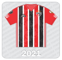 Camisa São Paulo FC 2021 - Adidas - Cimento Cauê - Patches Libertadores 2021