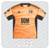 Camisa de Goleiro São Paulo FC - Adidas - 2021 - Cimento Cauê - Dom, Nova Série