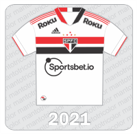 Camisa São Paulo FC 2021 - Adidas - Sportsbet.io - Roku